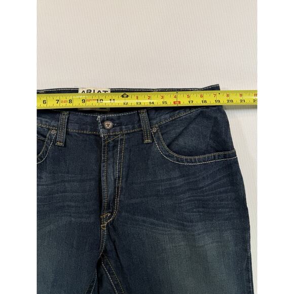 Ariat Jeans Mens 36x30 Blue M2 Traditional Relaxed Boot Cut Denim Rodeo Work - Picture 8 of 11